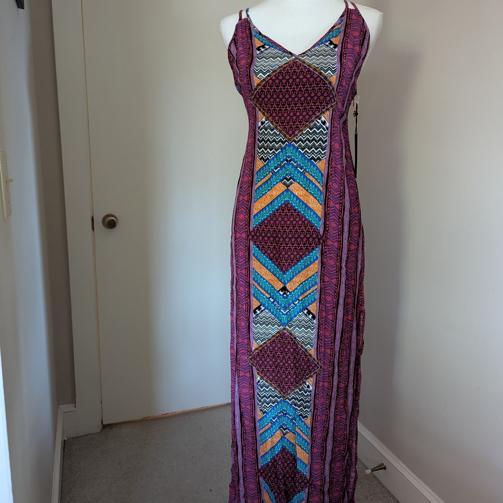 Amazing Boho Geometric Maxi Dress